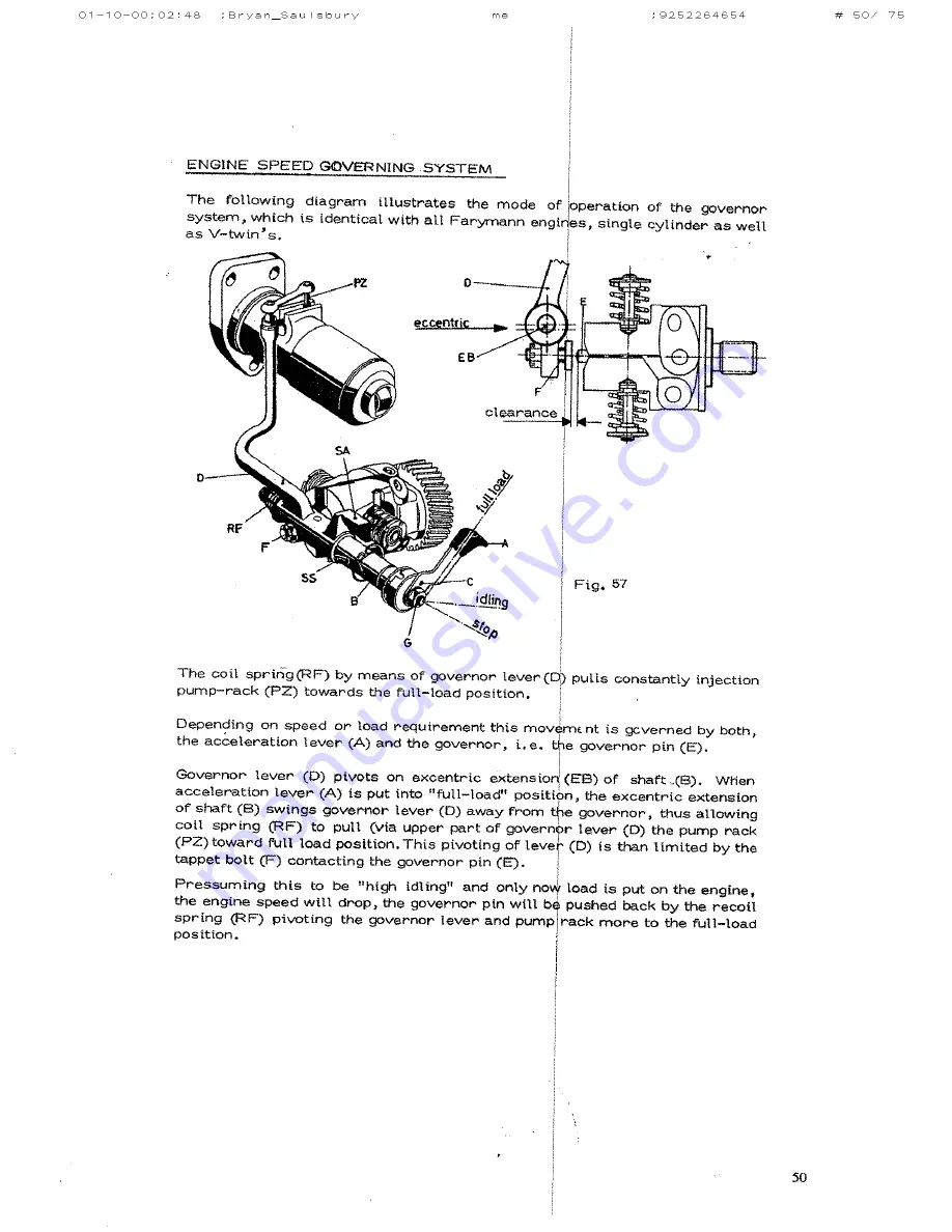 Farymann Diesel A Series Repair Manual Download Page 50