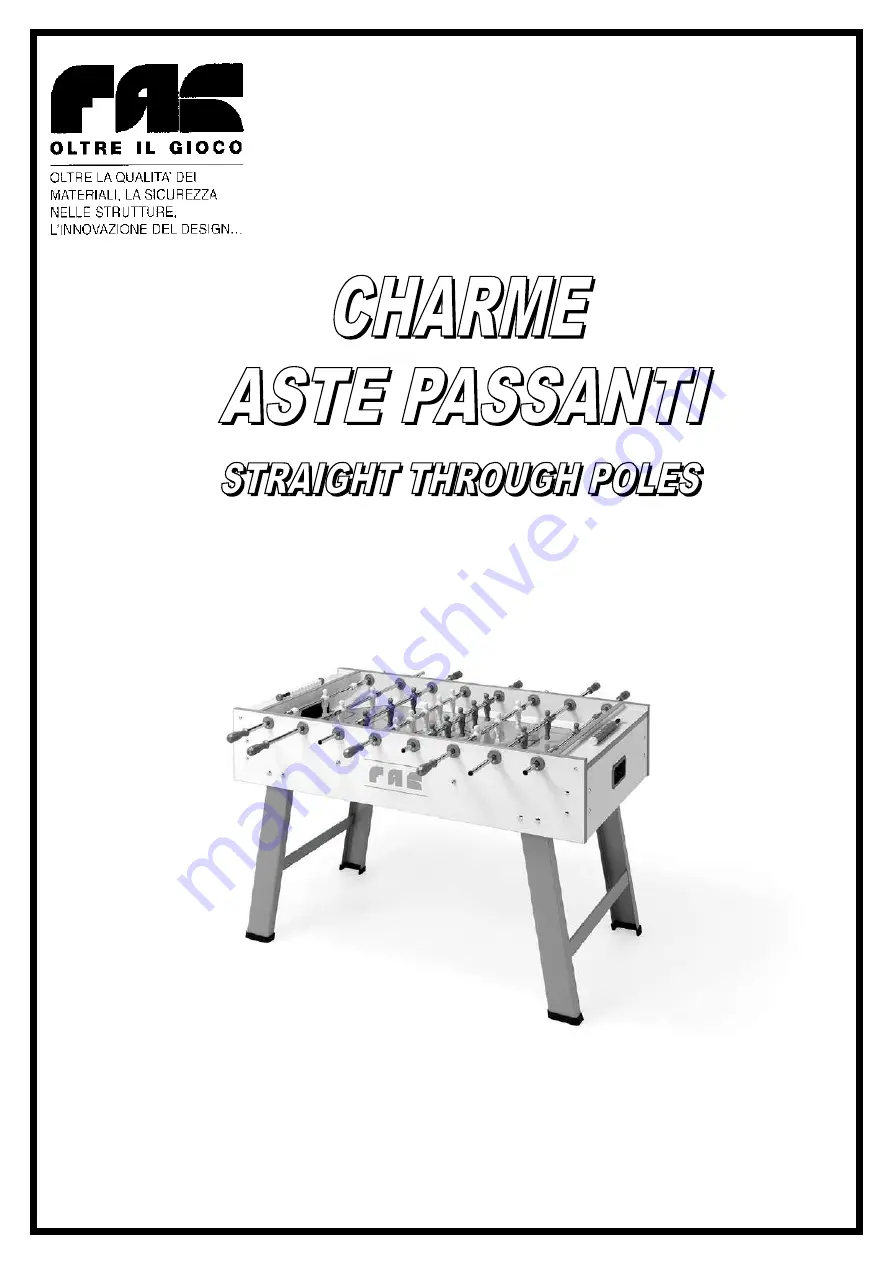 FAS CHARME Assembly Instructions Download Page 1