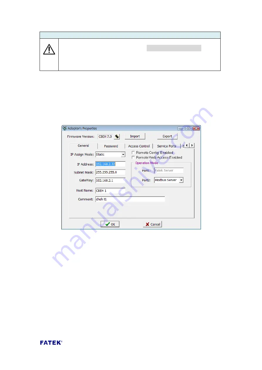 FATEK CBEH Manual Download Page 18