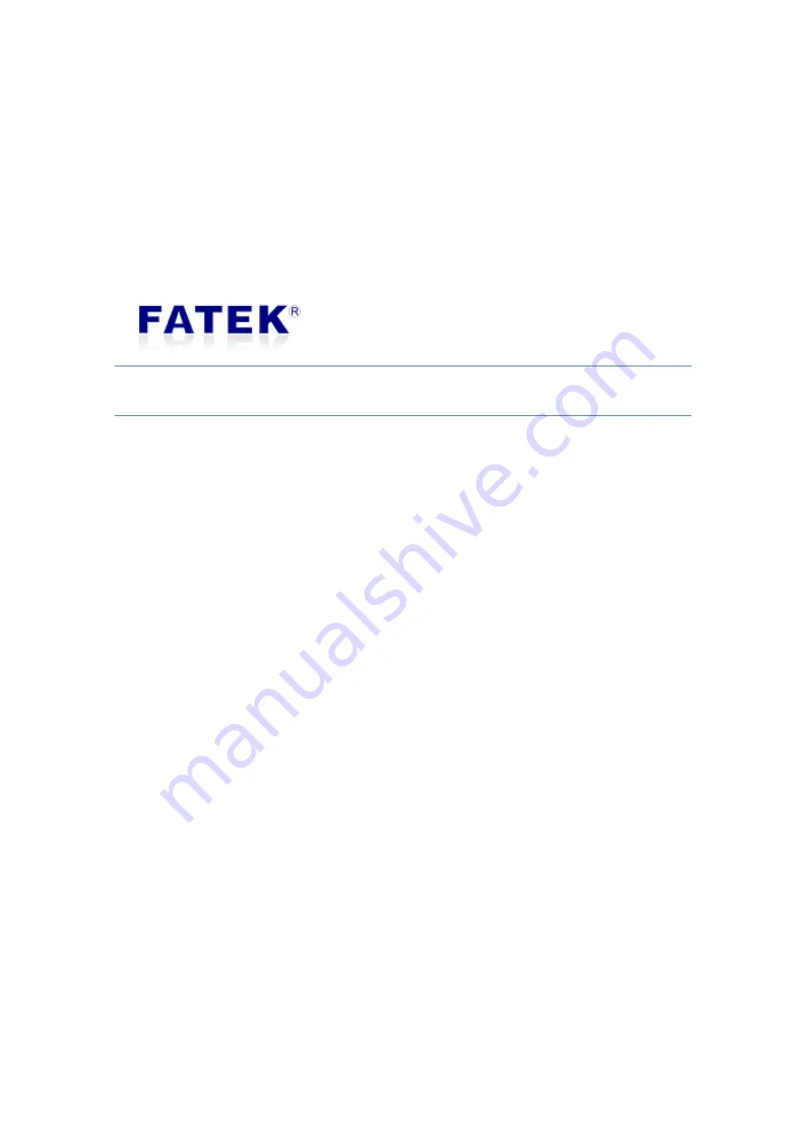 FATEK CBES Manual Download Page 1