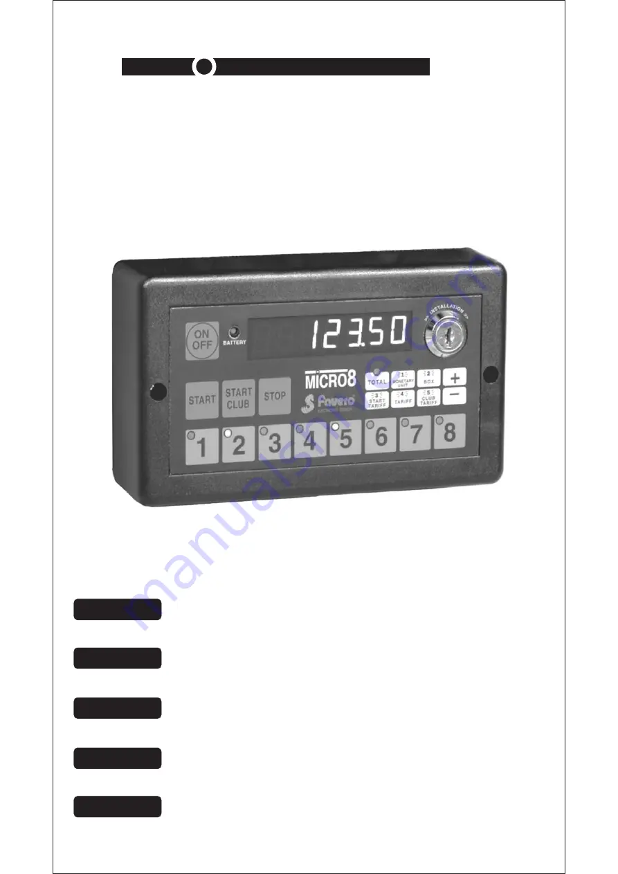 Favero BOX-16B Manual Download Page 1