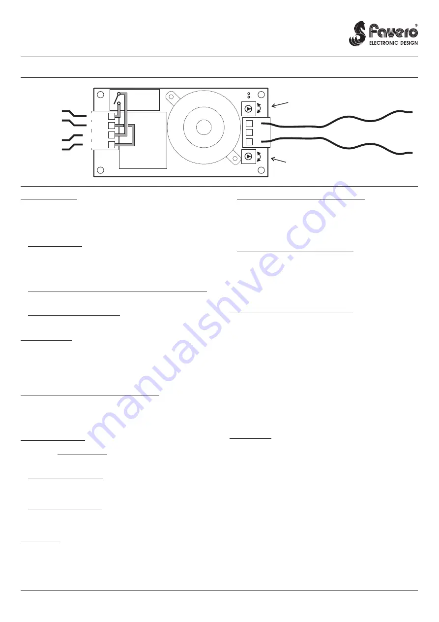 Favero Radio-Spark-115 Quick Start Manual Download Page 1