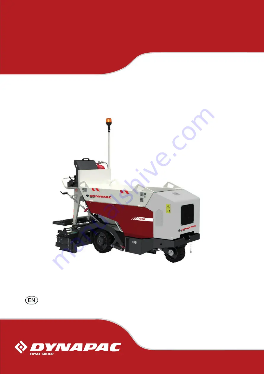 Fayat Group DYNAPAC F80W Service Book Download Page 1