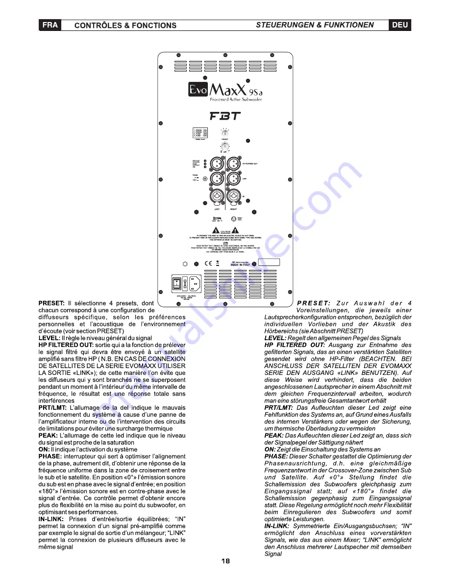 Fbt EVOMaxX 2 Manual Download Page 45