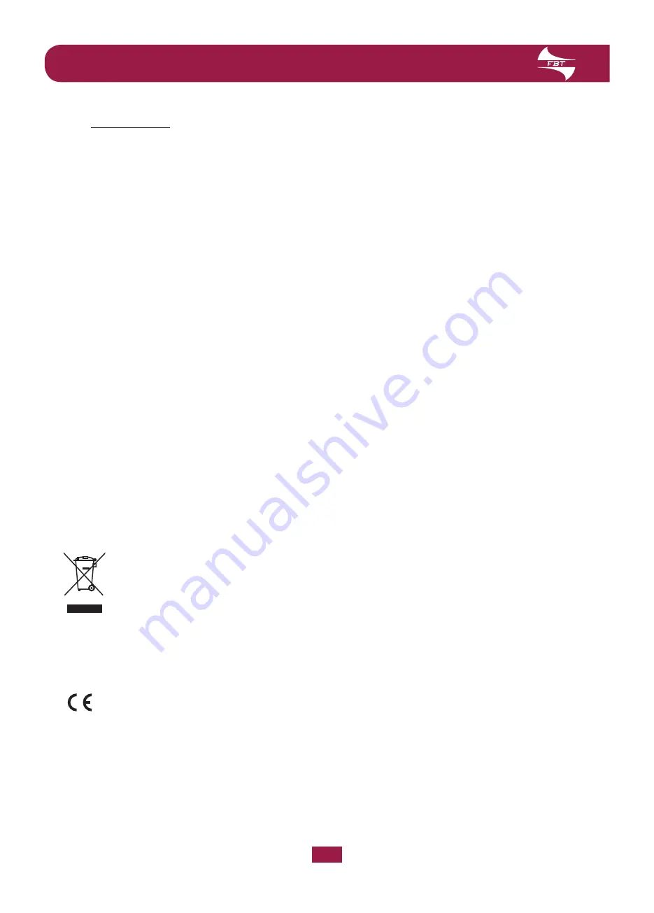 Fbt VAIE 4000 User Manual Download Page 4