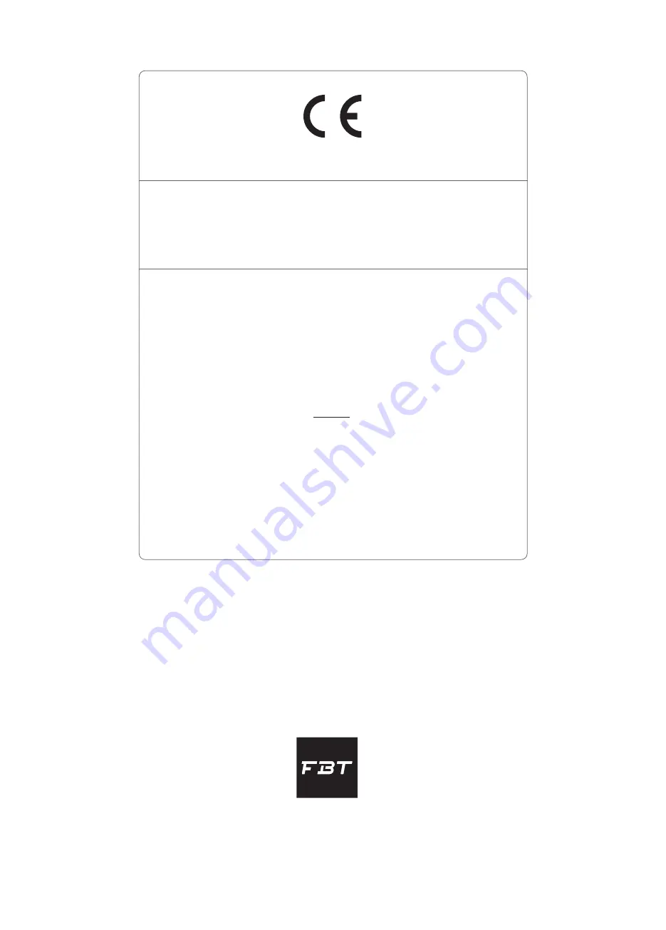 Fbt VAIE 4000 User Manual Download Page 44