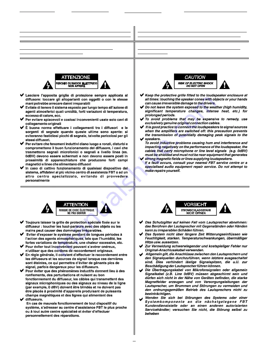 Fbt VERVE 10A Manual Download Page 3