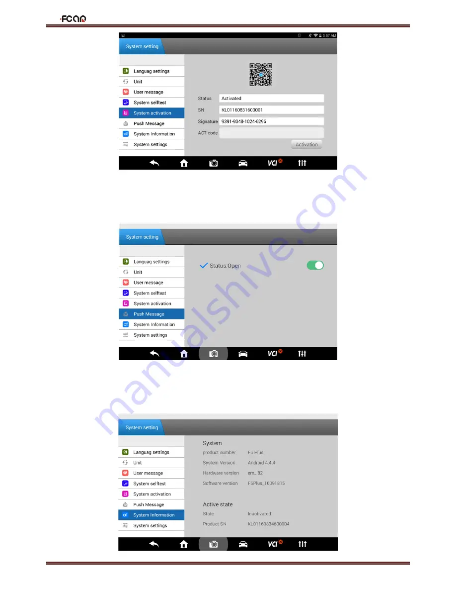 Fcar F6 Plus Operation Manual Download Page 14