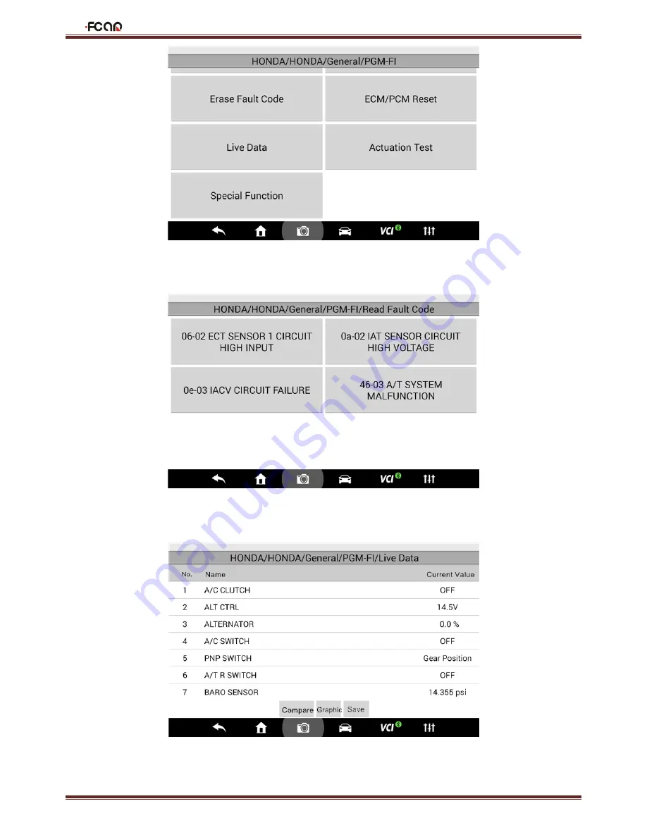 Fcar F6 Plus Operation Manual Download Page 22