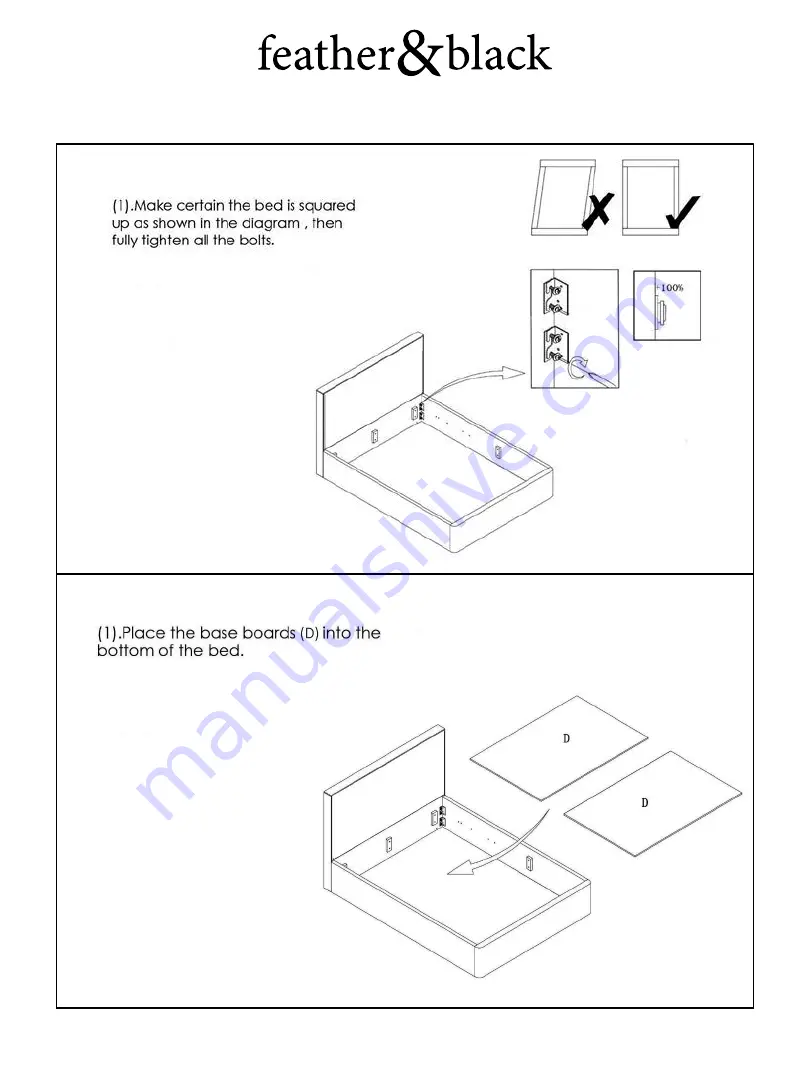 feather&black Cleo Assembly Instructions Manual Download Page 7