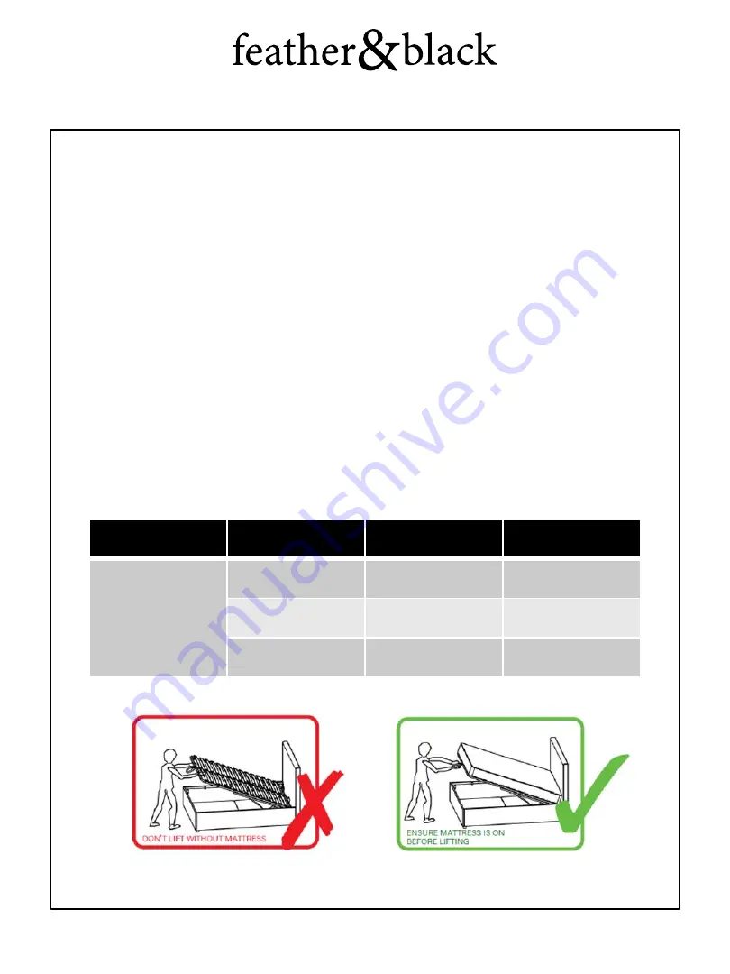 feather&black Cleo Assembly Instructions Manual Download Page 12