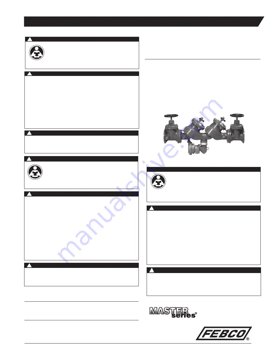 Febco MASTER 860 Series Installation Instructions Download Page 1