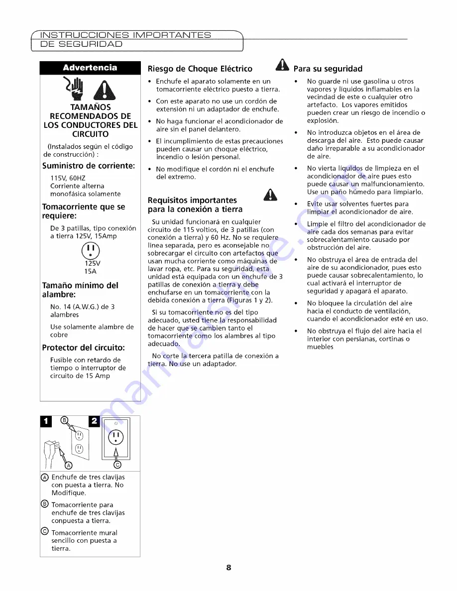 Fedders 23-23-0381N-001 s Скачать руководство пользователя страница 8