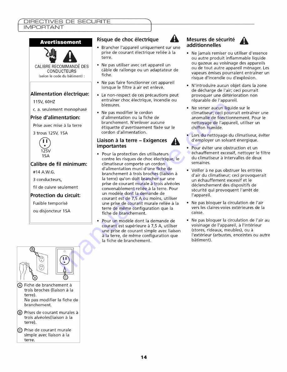 Fedders 23-23-0381N-001 s Installation & Operation Manual Download Page 14