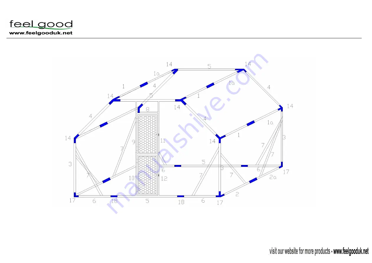 Feel Good 2X3M MEDIUM CAGE Скачать руководство пользователя страница 3