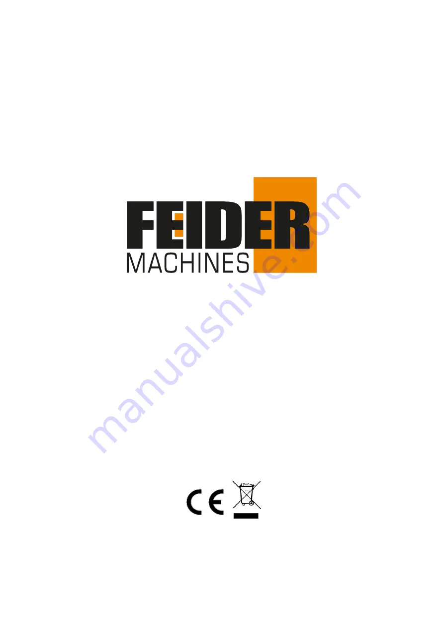 Feider Machines FSDT75 Скачать руководство пользователя страница 28