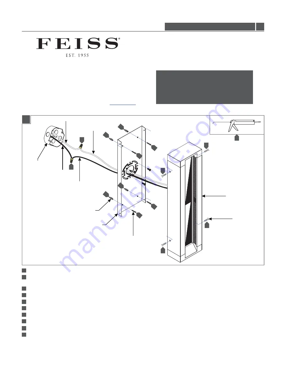 Feiss Mattix Series Installation Instructions Download Page 1