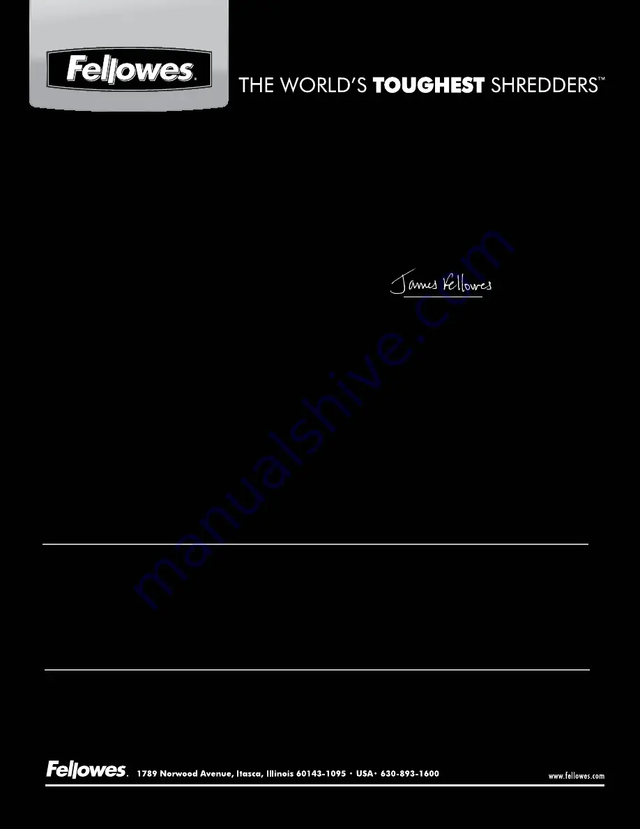 Fellowes POWERSHRED P70CM Instruction Manual Download Page 40