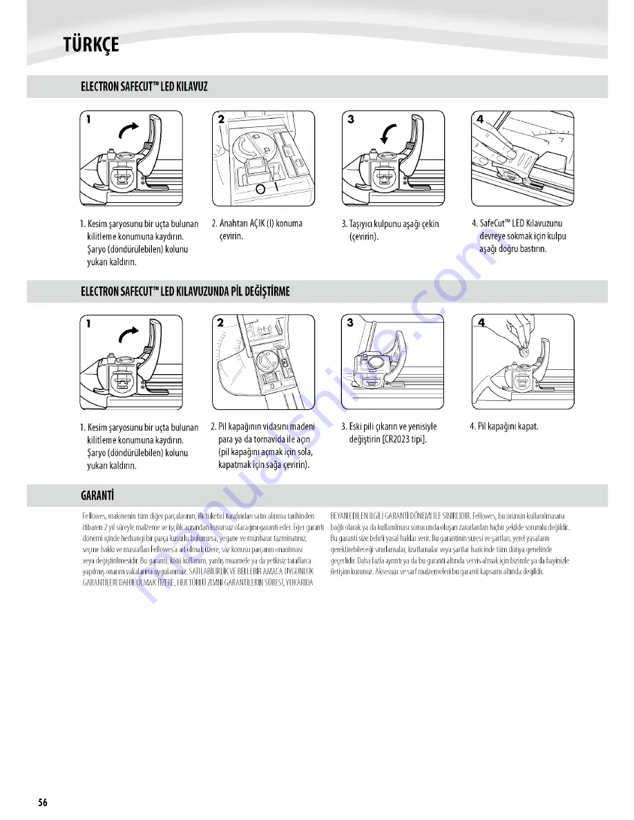 Fellowes SafeCut Electron Скачать руководство пользователя страница 43