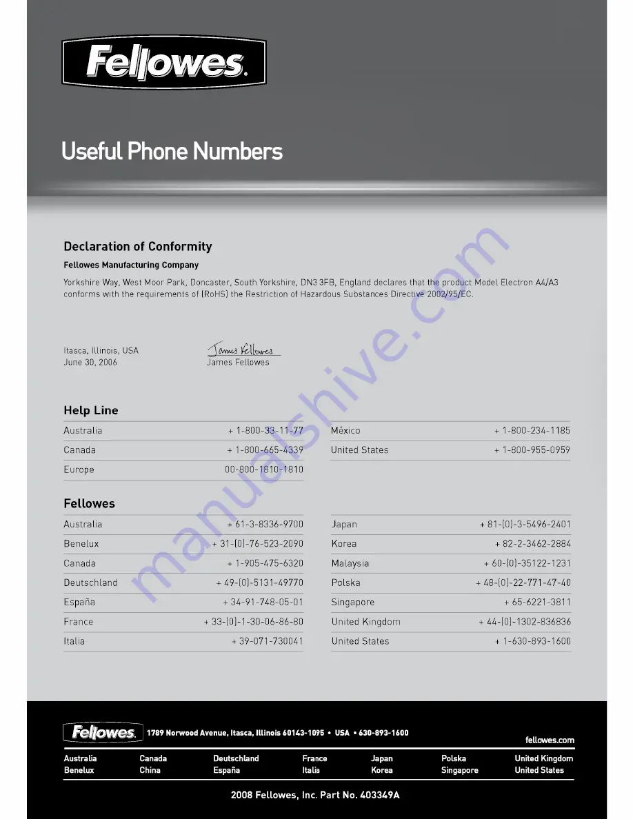 Fellowes SafeCut Electron Instructions Manual Download Page 58