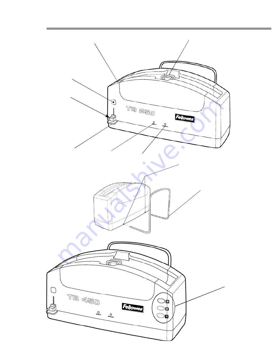 Fellowes TB250 Manual Download Page 3