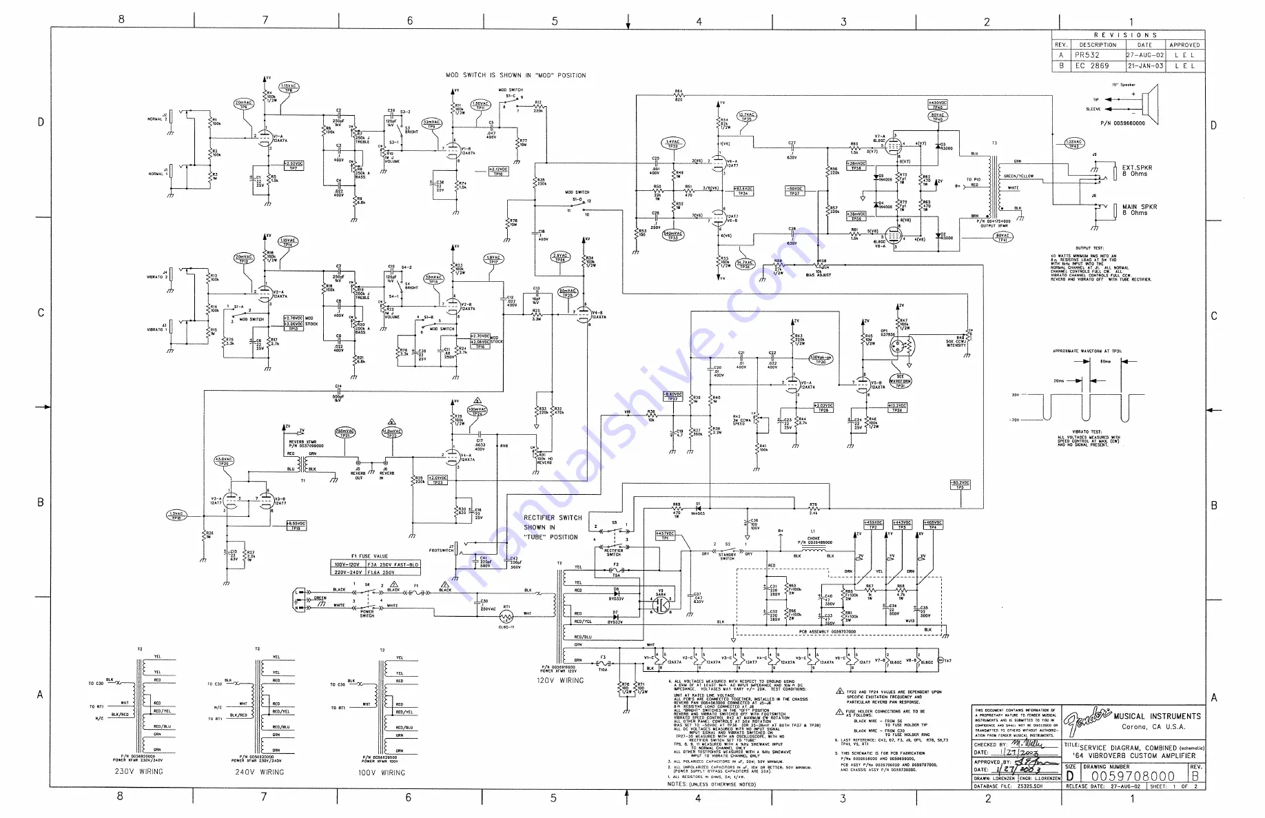 Fender 8140000000 Service Manual Download Page 14