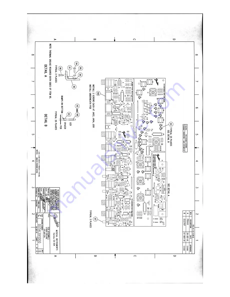 Fender CYBER DELUXE Service Manual Download Page 33