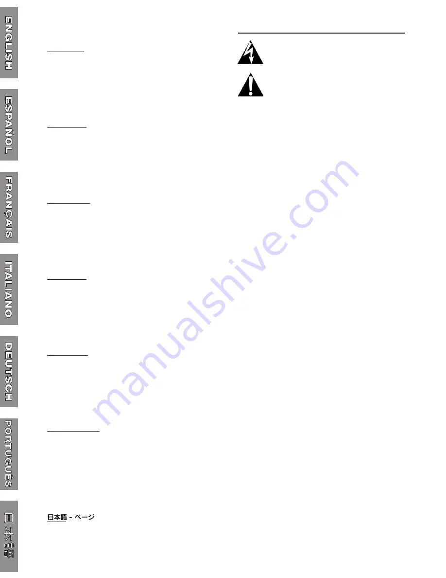 Fender FM25 DSP Owner'S Manual Download Page 2