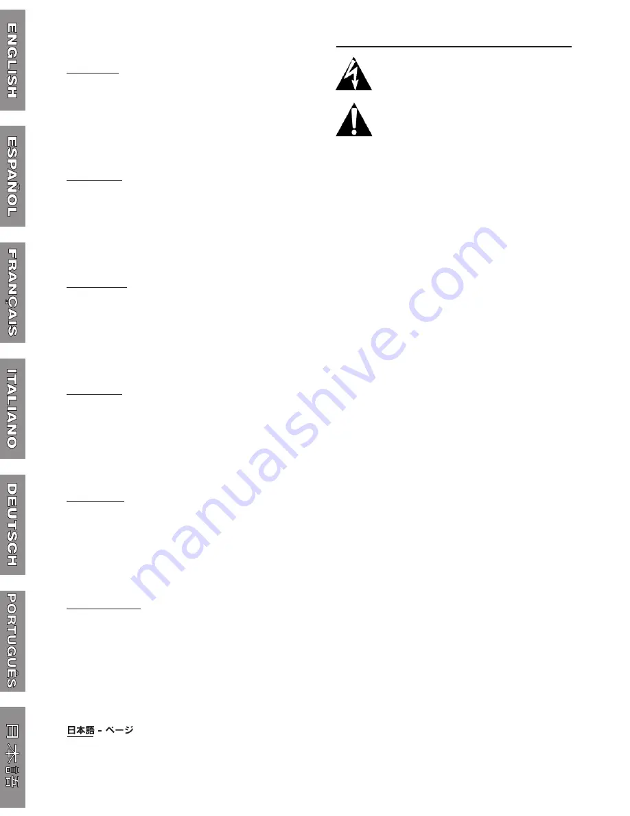 Fender FM25DSP Owner'S Manual Download Page 2