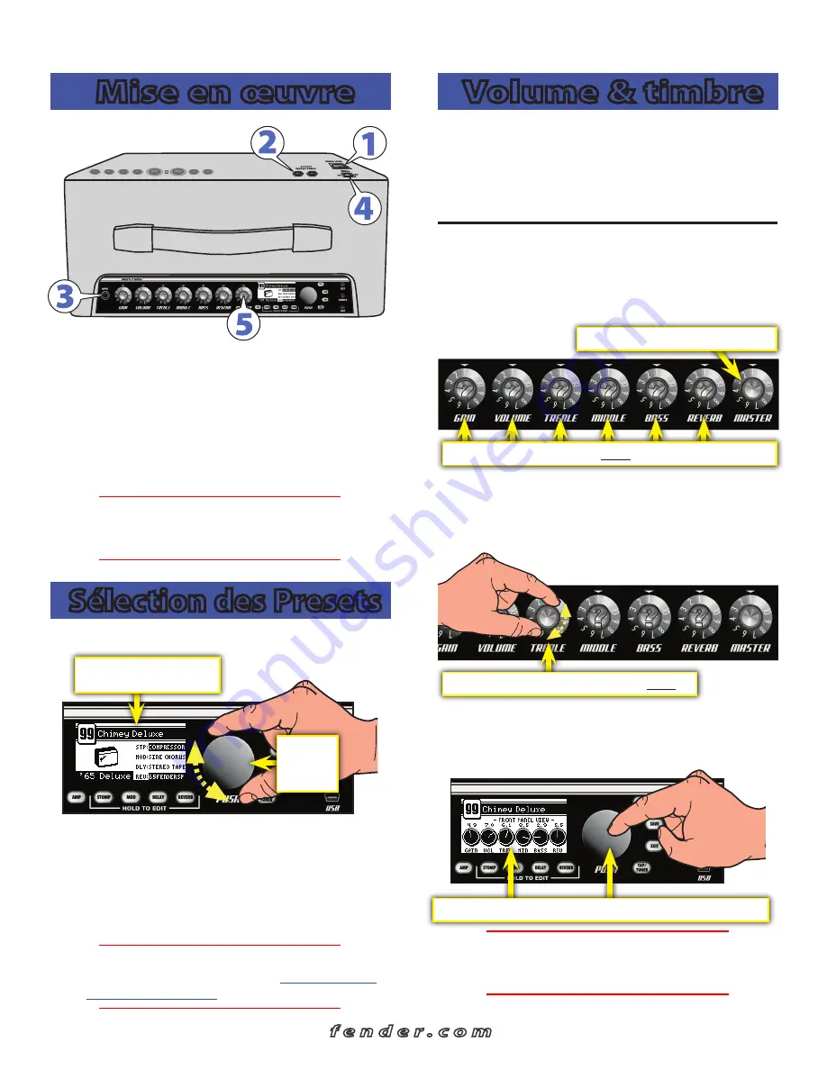 Fender MUSTANG I/II Quick Start Manual Download Page 12