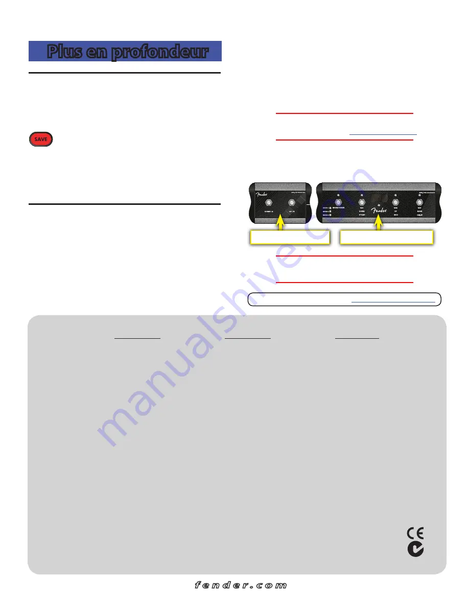 Fender MUSTANG I/II Quick Start Manual Download Page 13