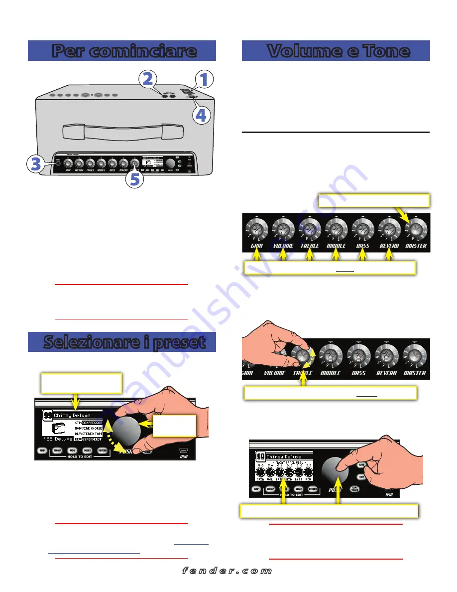 Fender MUSTANG I/II Quick Start Manual Download Page 16