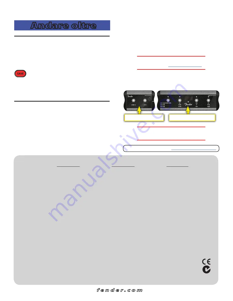 Fender MUSTANG I/II Quick Start Manual Download Page 17