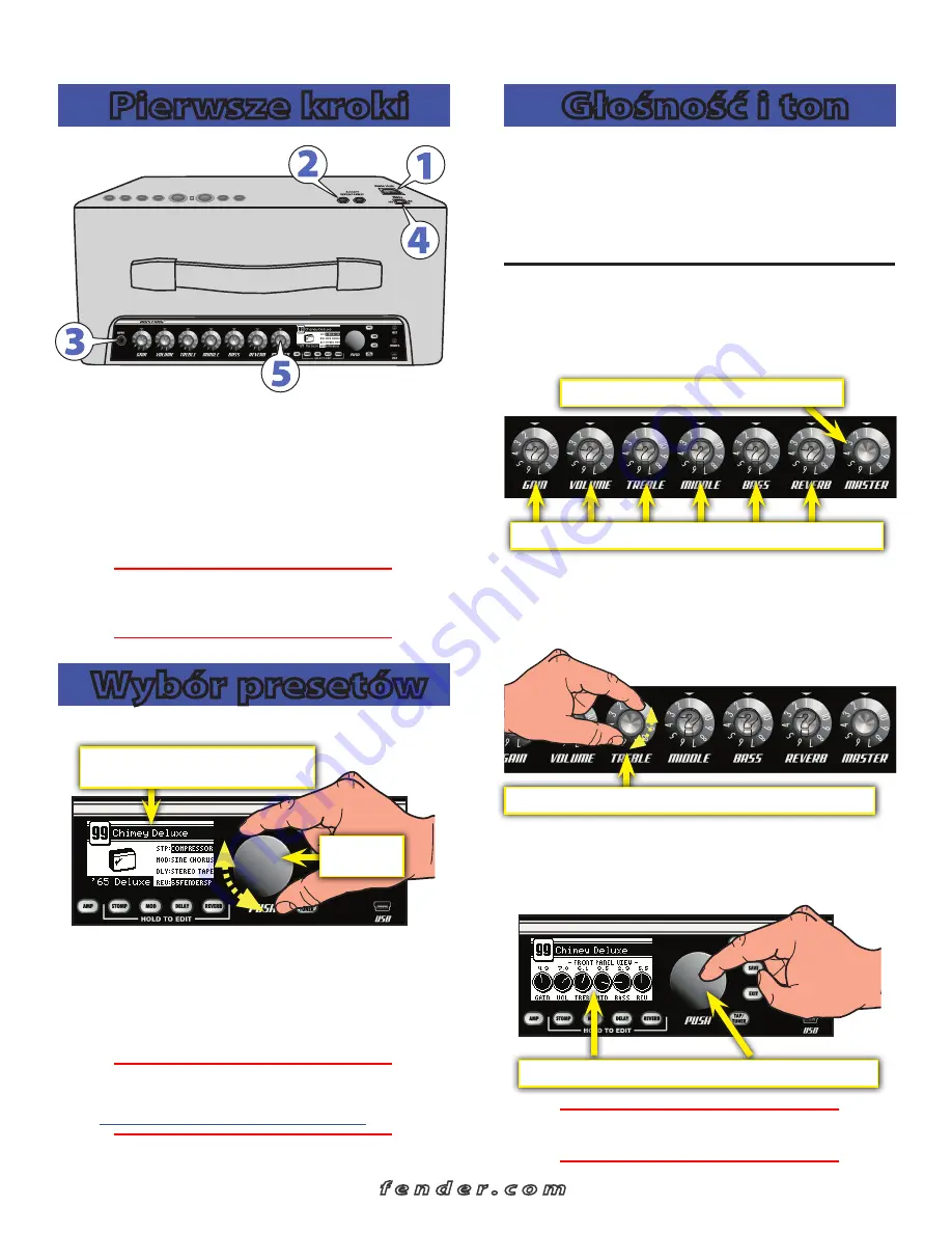 Fender MUSTANG I/II Quick Start Manual Download Page 20