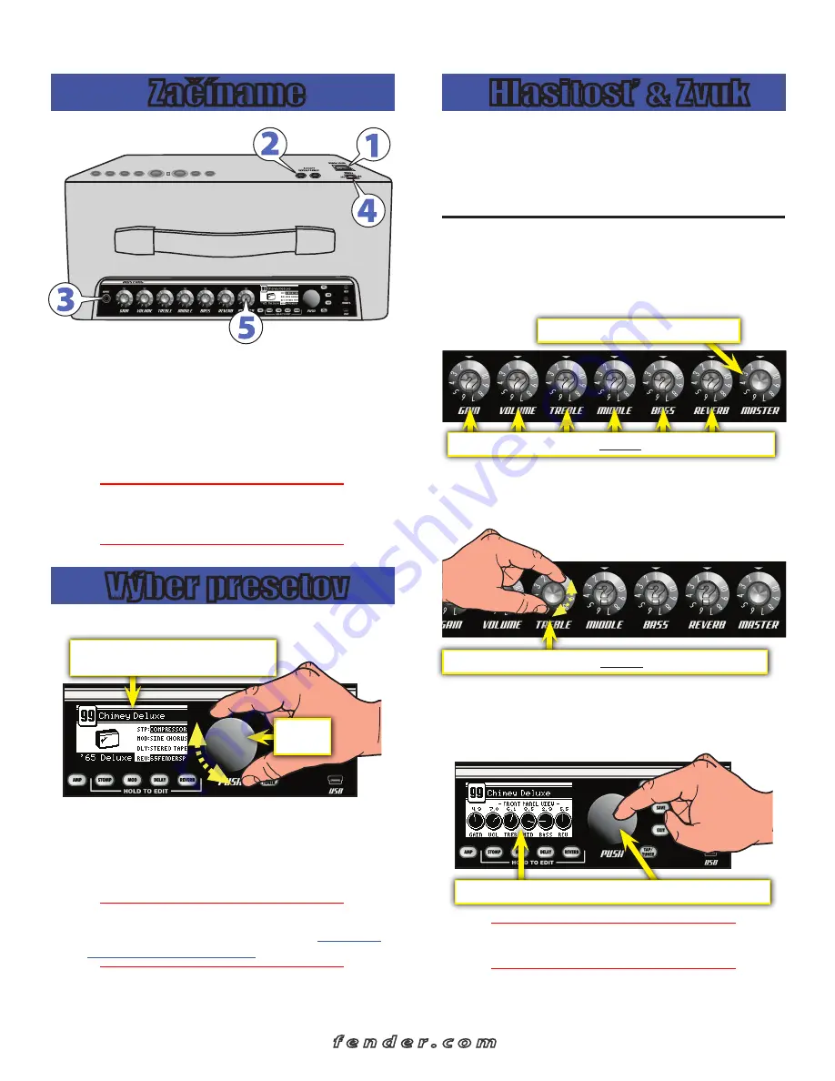 Fender MUSTANG I/II Quick Start Manual Download Page 24