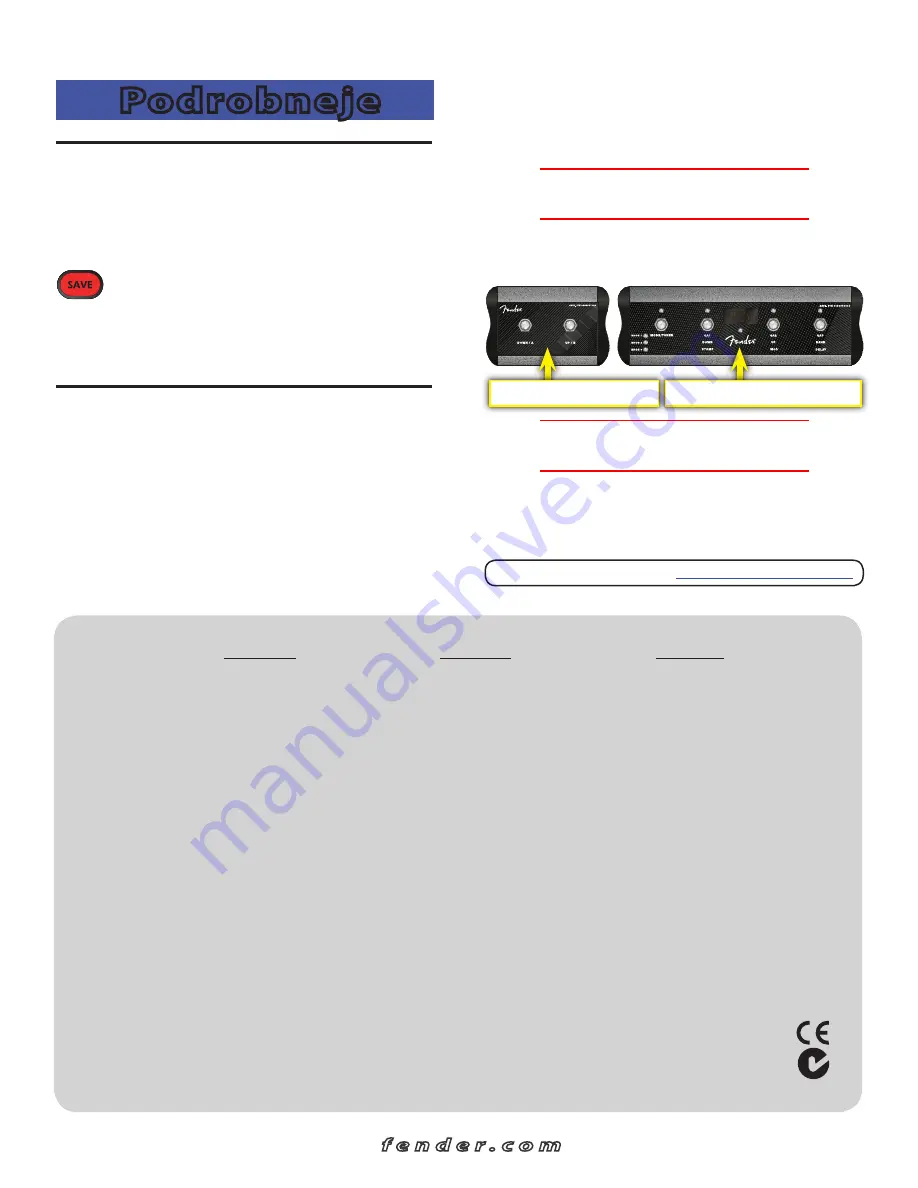 Fender MUSTANG I/II Quick Start Manual Download Page 27