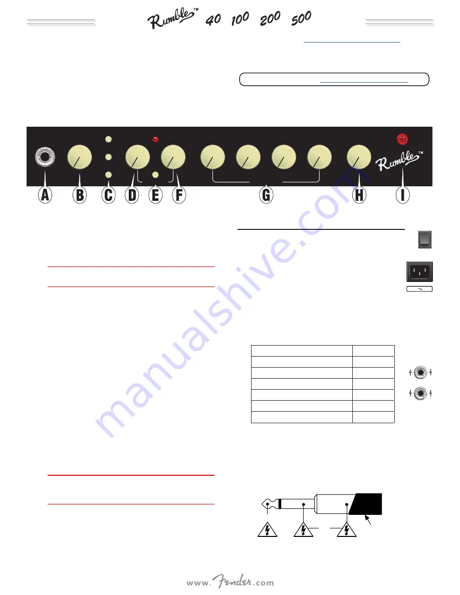 Fender Rumble 100 Скачать руководство пользователя страница 41