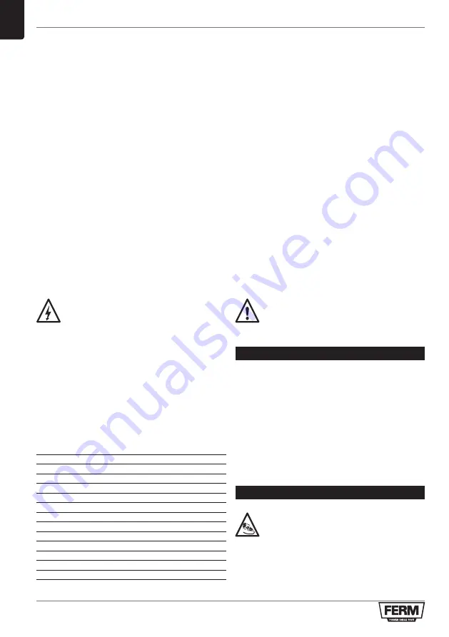 Ferm AGM1086 Original Instructions Manual Download Page 32