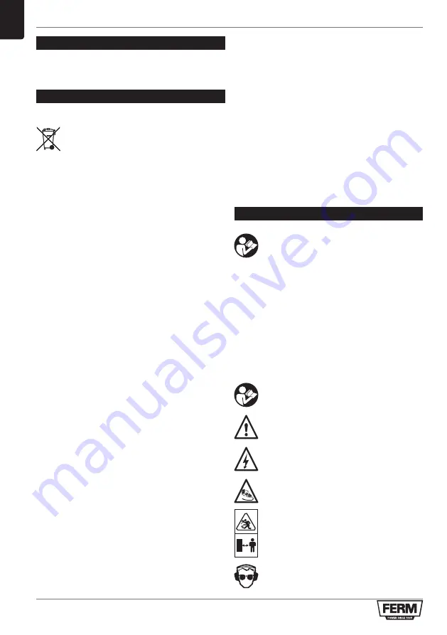 Ferm AGM1086 Original Instructions Manual Download Page 42