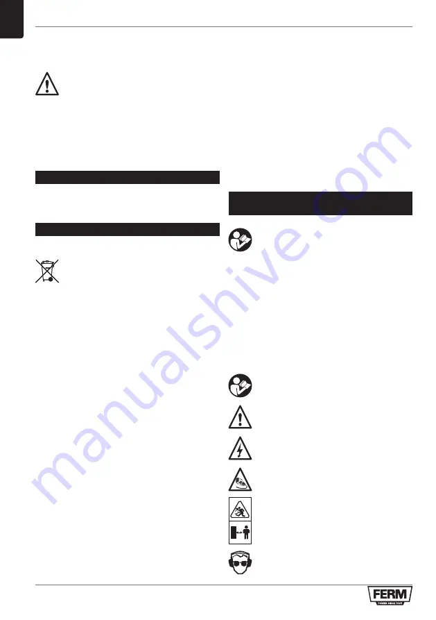 Ferm AGM1086 Original Instructions Manual Download Page 46