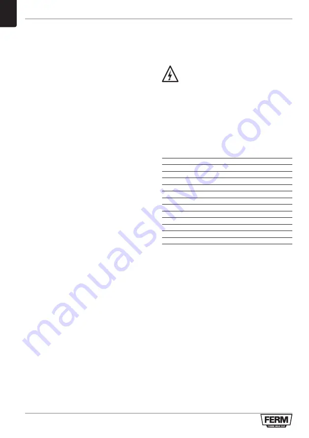 Ferm AGM1086 Original Instructions Manual Download Page 52