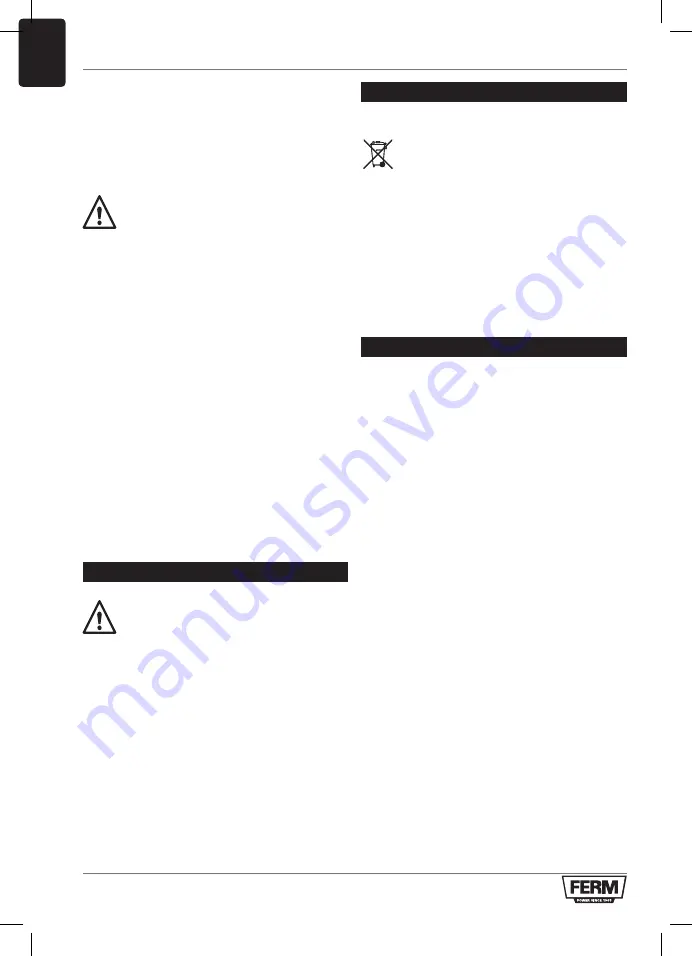 Ferm CDM1140 Original Instructions Manual Download Page 28