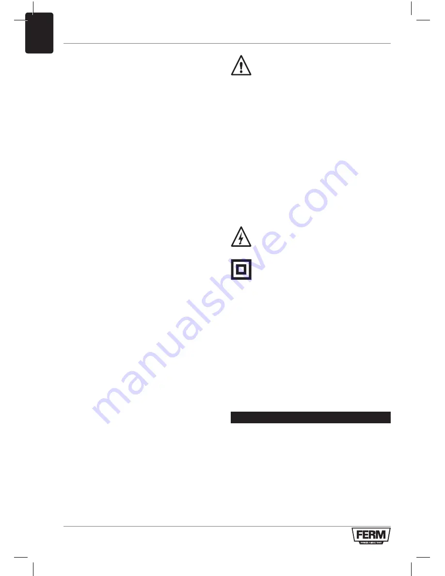 Ferm CSM1043 Original Instructions Manual Download Page 28