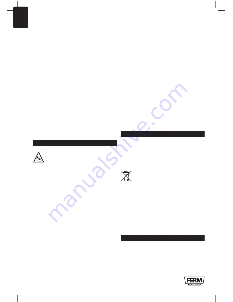 Ferm CSM1043 Original Instructions Manual Download Page 104