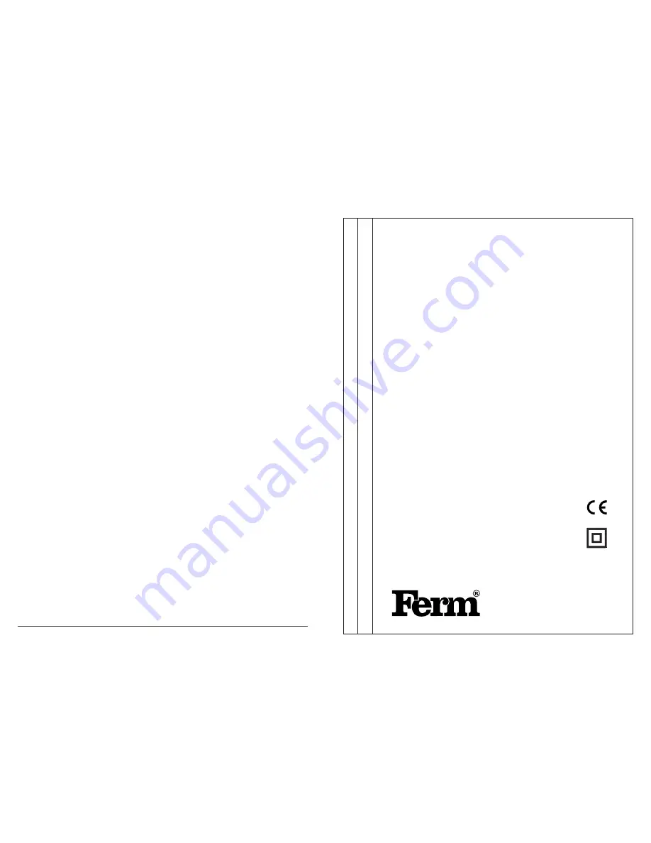 Ferm FCD-2400 User Manual Download Page 1