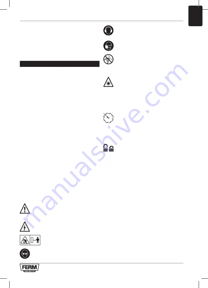 Ferm MSM1038 Original Instructions Manual Download Page 5