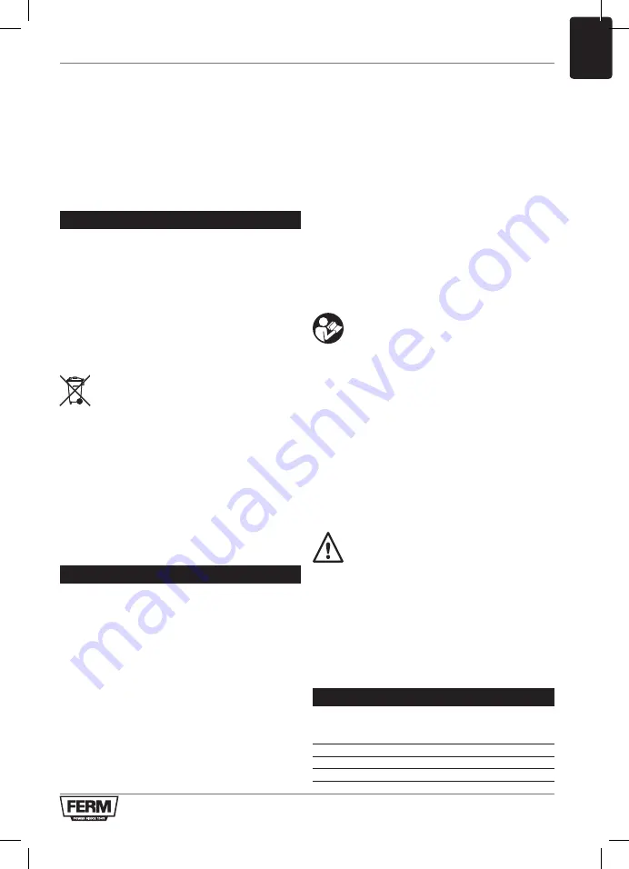 Ferm MSM1038 Original Instructions Manual Download Page 97