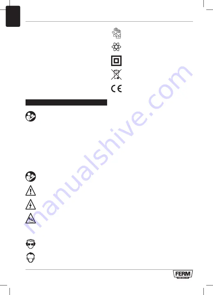 Ferm PDM1051 Original Instructions Manual Download Page 22