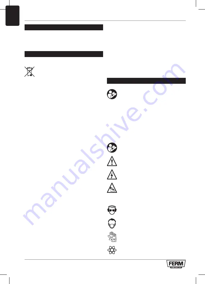 Ferm PDM1051 Original Instructions Manual Download Page 64