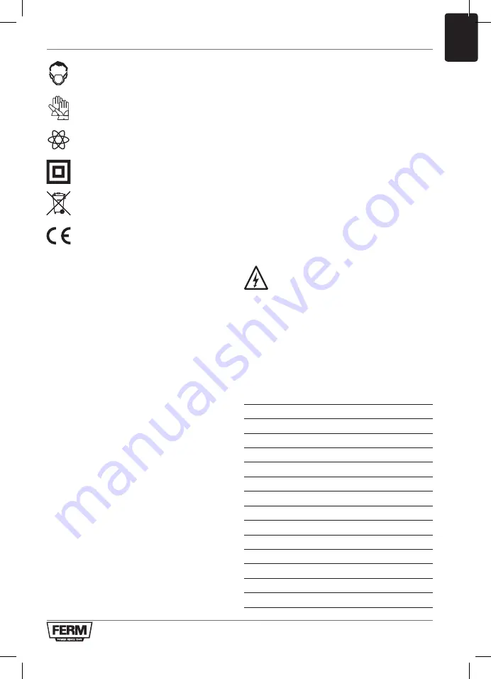 Ferm PDM1051 Original Instructions Manual Download Page 87